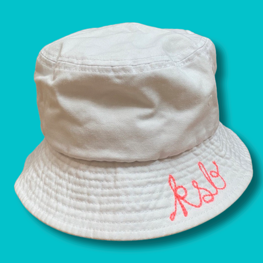 Custom Chainstitch Bucket Hat / Solid