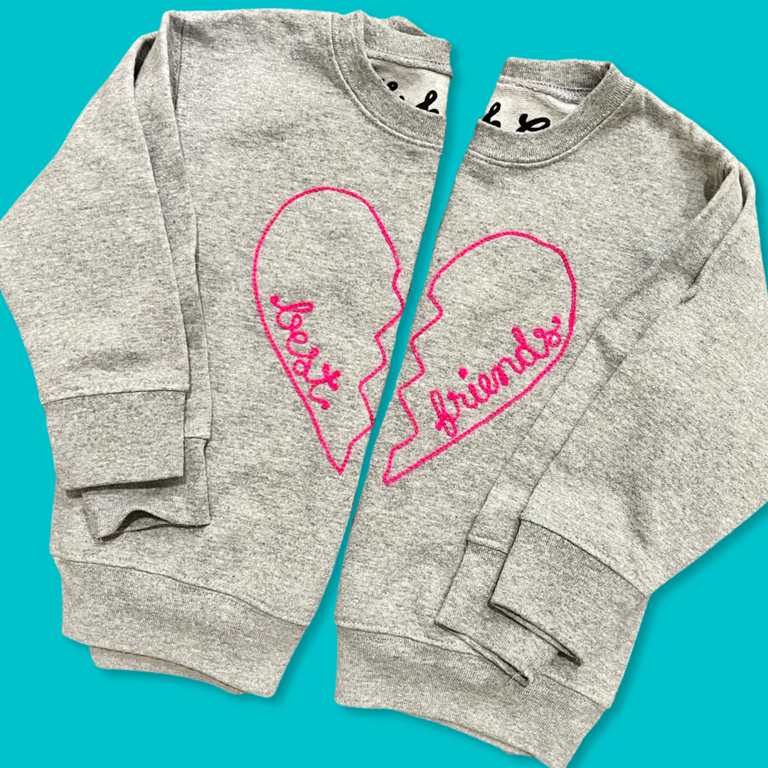 Best friend top matching sweatshirts