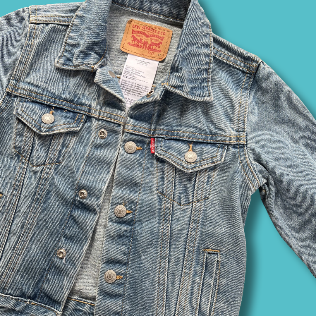 Custom levi denim jacket deals